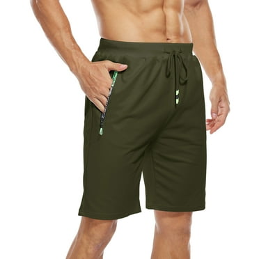 HAOMEILI Men's Shorts Casual Classic Fit Drawstring Summer Beach Shorts with Elastic Waist and Pockets
