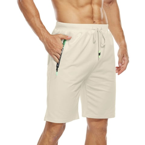 Men's Shorts Casual Classic Fit Drawstring Summer Beach Shorts with Elastic Waist and Pockets