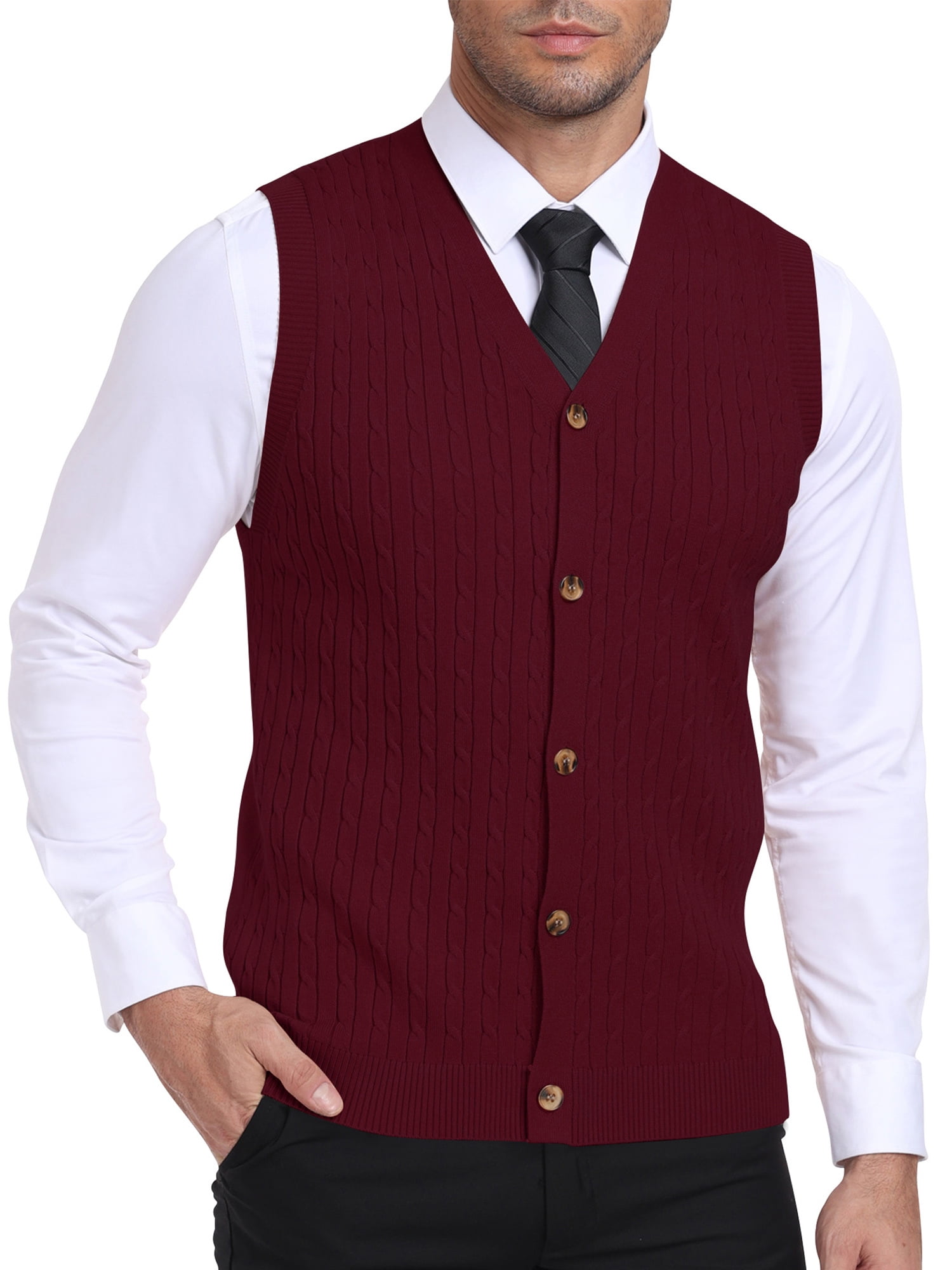 Men's Button-Down Sweater Vest main image 0