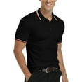 thumbnail image 1 of HAOMEILI Mens Knit Polo Shirts Casual Long/Short Sleeve Classic Polo Shirts Button Down Golf Shirts, 1 of 5