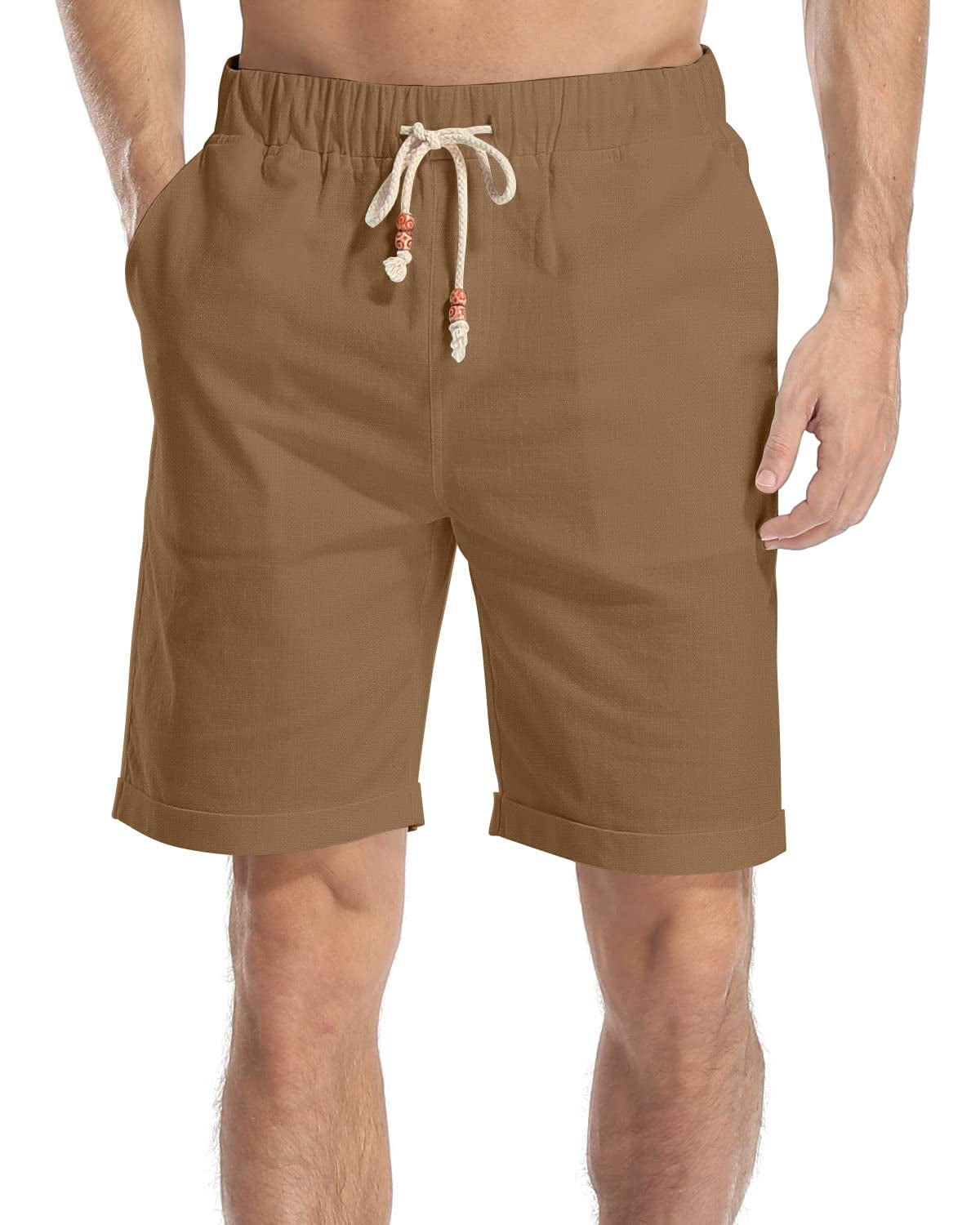 HAOMEILI Mens Shorts Casual Classic Fit Summer Shorts with Pockets