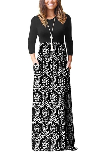 chinese dress ladies PRETTYGARDEN Women's 2025 Fashion Trendy Fall Long Sleeve Dresses Ruched  Flowy Elegant Modest Boho Casual Beach Maxi Dress (Brown Yellow,X-Small) at  Amazon Women's Clothing store main image 0