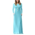 thumbnail image 1 of HAOMEILI Women Short/Long Sleeve Loose Plain Maxi Dresses Casual Long Dresses with Pockets, 1 of 4