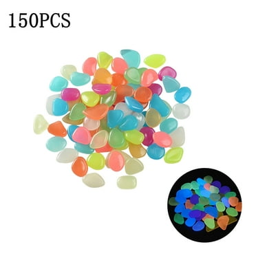 HAOMONZEN Clearance Pea Gravel for Landscaping 50 Lbs Garden Pebbles Glow Stones Rocks Luminous Pebbles for Walkways Outdoor Decor