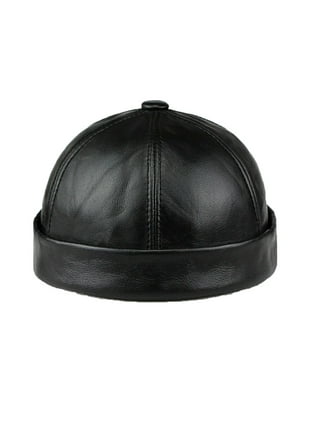 Leather skull caps for men cheap