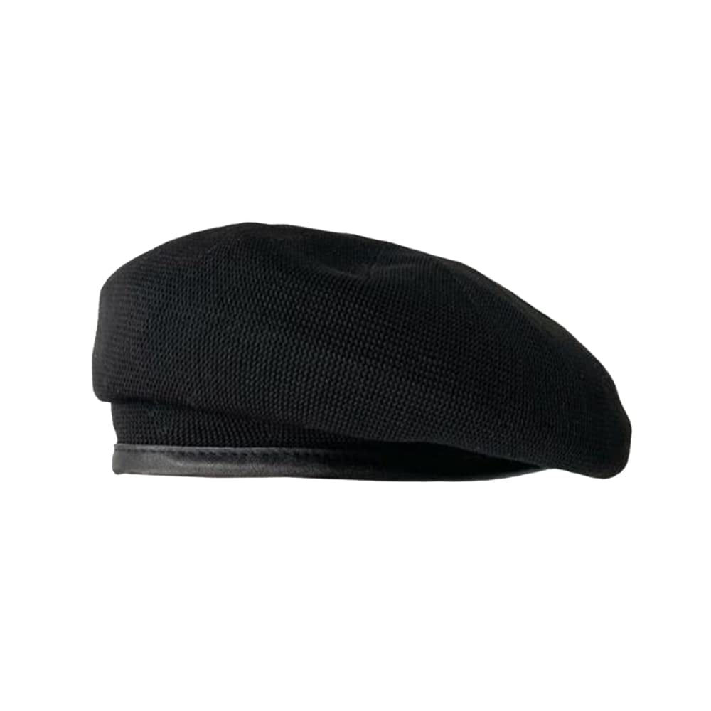 HAORUN Unisex Summer Mesh Breathable Military Beret Faux Leather Trim ...