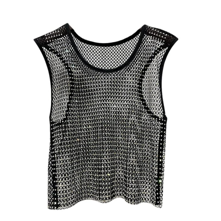 Fishnet vest womens online