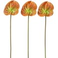 thumbnail image 1 of HAOSHICS 22 "Artificial Anthurium Lily Flowers Permanent Flower,3 Pcs Tropical Imitation Plant Flower Bouquets for Table Centerpieces,Bridal Wedding Festival Decor Flower, 1 of 9