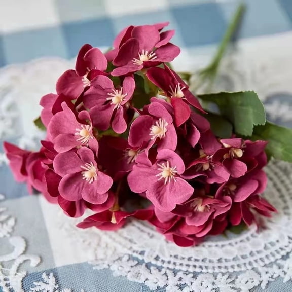 HAOSHICS 3Pcs Artificial Apple Blossom Bouquets Fake Flowers Bunches Silk Apple bBlossom Branches for Vase Indoor Home Decor (White)