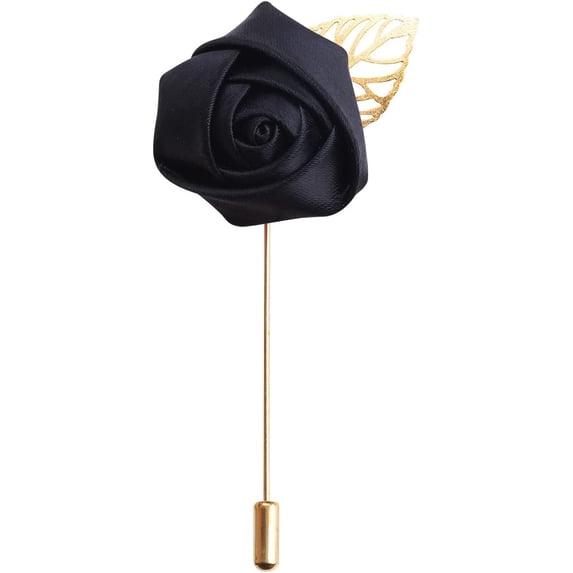HAOSHICS 7Pcs Artificial Rose Flower Pins, Groom Suit Lapel Pin Flower Buttons, Men's Suit Corsages for Wedding, Party, Anniversary, Stage Performance Costume Decoration