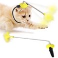thumbnail image 1 of HAOSHICS Cat Toys,Cat Sticks, Wearable Cat Collar Indoor Chase Toy, Interactive Feather Toys, Cat Self-exciting Collars, Neck Toys, Spring Foot Covers, Faucets, Adding Entertainment for Kittens (Blue), 1 of 8