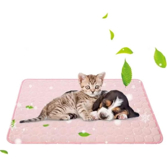 HAOSHICS Cooling Mat for Dogs Puppy Cats Ice Silk Pet Self Cooling Pad Blanket for Pet Beds/Kennels/Couches/Car Seats/Floors (xl:40"*27.6",blue)