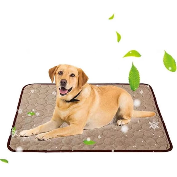 HAOSHICS Cooling Mat for Dogs Puppy Cats Ice Silk Pet Self Cooling Pad Blanket for Pet Beds/Kennels/Couches/Car Seats/Floors (xl:40"*27.6",blue)