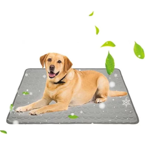 HAOSHICS Cooling Mat for Dogs Puppy Cats Ice Silk Pet Self Cooling Pad Blanket for Pet Beds/Kennels/Couches/Car Seats/Floors (xl:40"*27.6",blue)