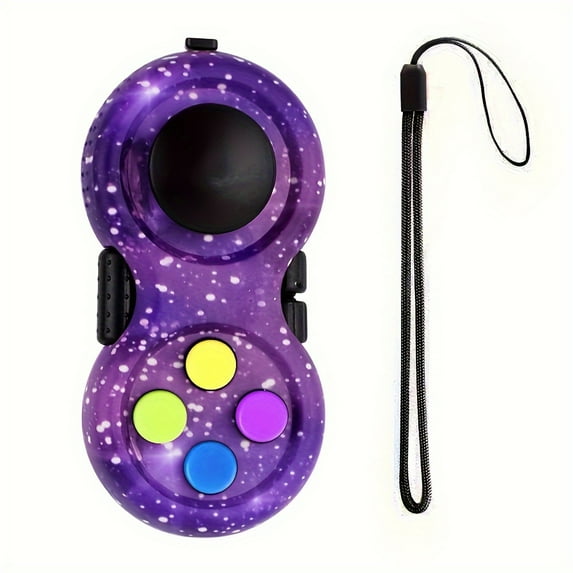 HAOSHICS Fidget Pad Portable Fidget Controller Classic Retro Game Controller Fidget Toy Handheld Toy Controller with 8 Fidget Functions Controller Game Pad for Teens Relieve Stress Anxiety