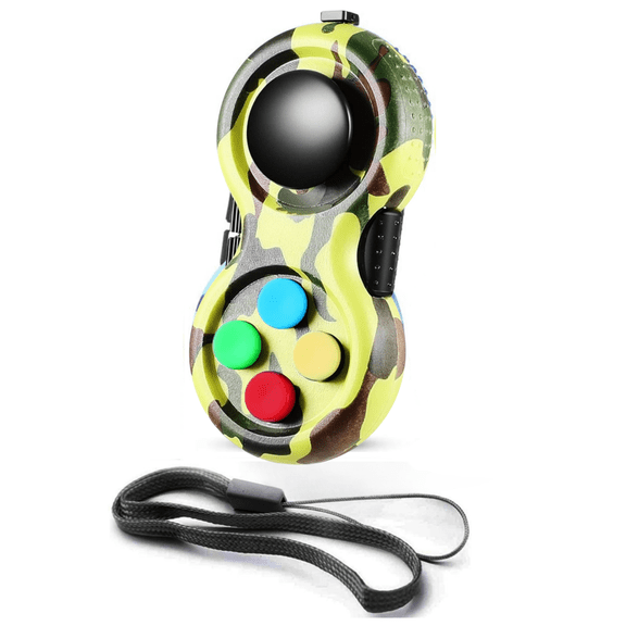 HAOSHICS Fidget Pad Portable Fidget Controller Classic Retro Game Controller Fidget Toy Handheld Toy Controller with 8 Fidget Functions Controller Game Pad for Teens Relieve Stress Anxiety