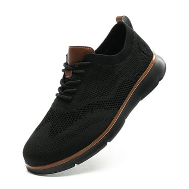 HAOSHIDUO Casual Walking Shoes for Men Comfortable Soft Breathable Fabric Shoes Lightweight Non Slip