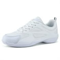 HAOSHIDUO Cheer Shoes for Women White Cheerleading Athletic Dance Shoes