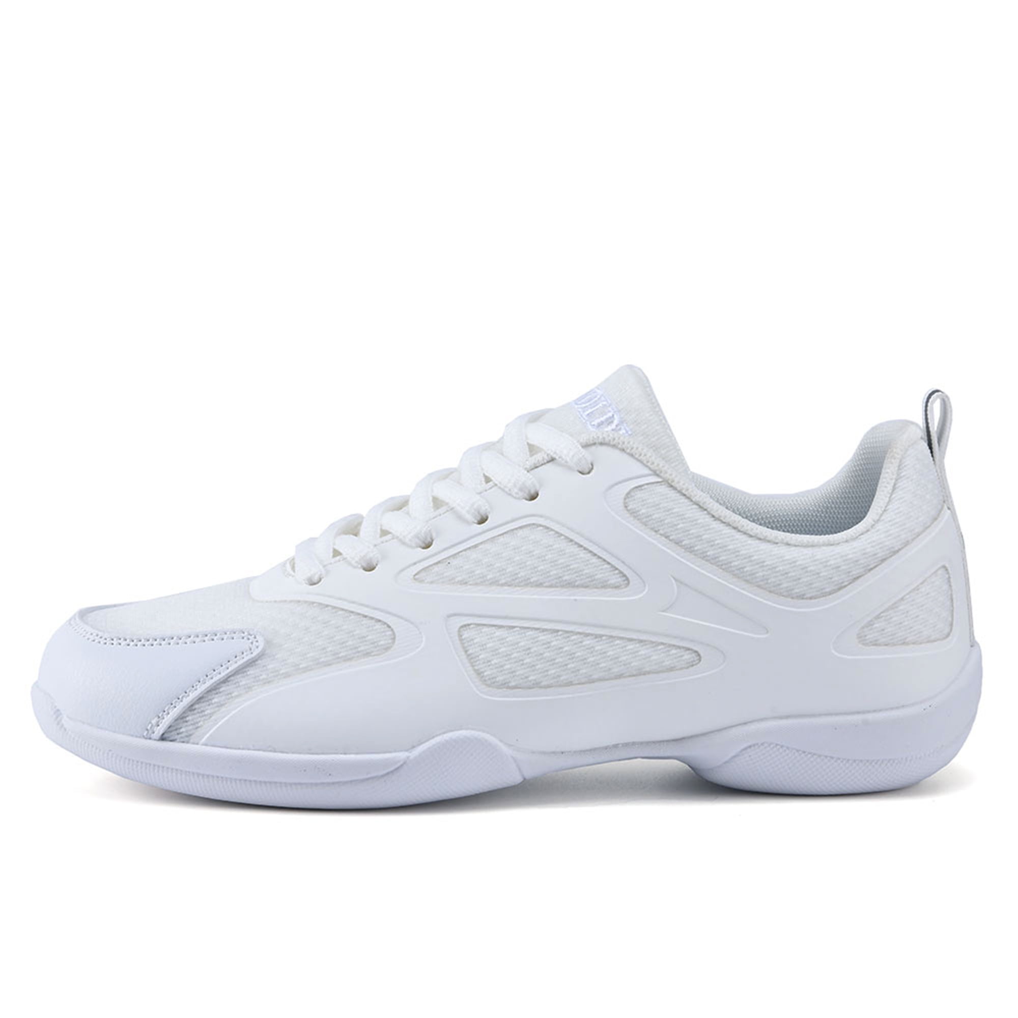 HAOSHIDUO Cheer Shoes for Women White Cheerleading Athletic Dance Shoes