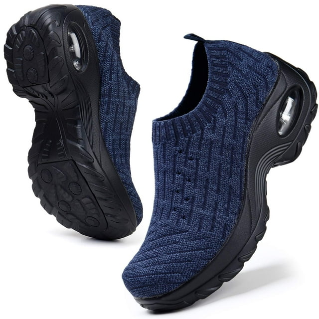HAOSHIDUO Women's Walking Shoes Slip on Sock Sneakers Lady Girls Nurse