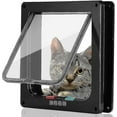 HAOSU Cat Door Flap, 4 Way Locking For Interior Exterior Doors