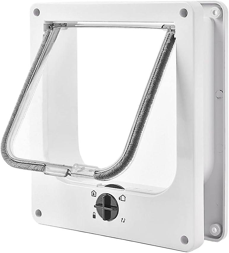 HAOSU Cat Flap, 4Way Pet Door for Cats and Small Dogs, Easy