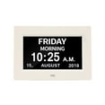 HAOSU Clock With Day And Date For Elderly3 Colors Display Digital Calendar Alarm Day Clock