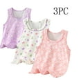thumbnail image 1 of HAOTAGS 3 Piece Tank Tops for Girls, Round Neck Sleeveless Summer Causal Tank Tops Sets Pink 10 T, 1 of 8