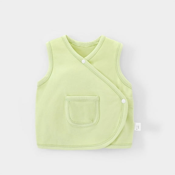 HAOTAGS Baby Boys Girls Sleeveless Belly Protection Tank Top(0-3Y) Casual Outerwear Camisole Mint Green Size 0 Months