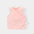 thumbnail image 1 of HAOTAGS Baby Boys Girls Sleeveless Belly Protection Tank Top(0-3Y) Casual Outerwear Camisole Pink Size 1 Years, 1 of 3