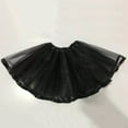 thumbnail image 1 of HAOTAGS Baby Girls Tutu Dress, Solid Color Princess Laser Tulle Pleats Skirts Black 1 T, 1 of 3