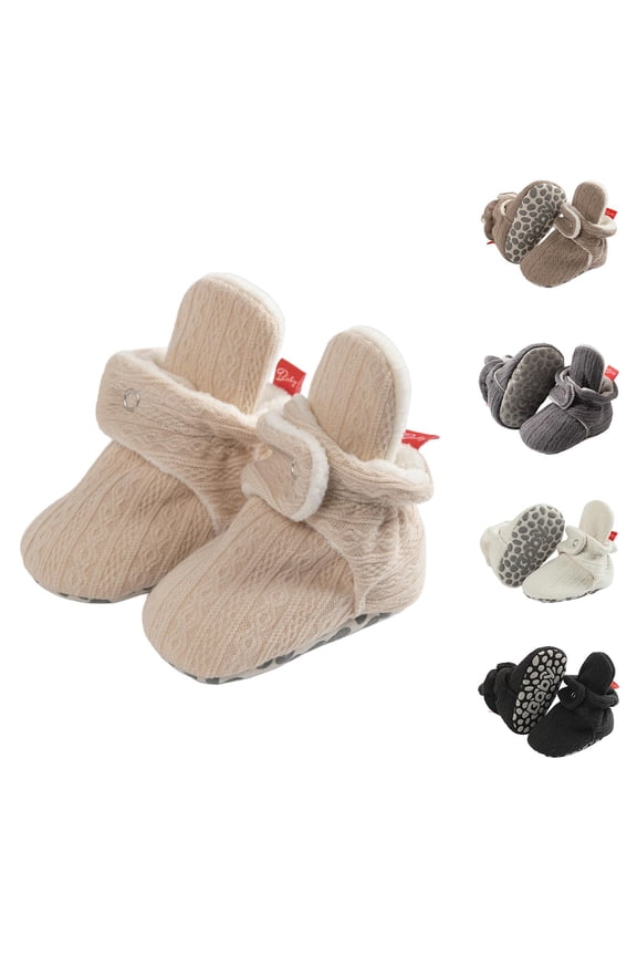 Baby Pre-Walker Shoes, Anti-Drop Secure Gentle for Walkers Comfortable Fall Winter Booties White 0-6 Months