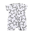 thumbnail image 1 of HAOTAGS Baby Romper Cotton Footless Pajamas with Zipper Printed Short Sleeve Jumpsuit for Boys and Girls White Size 12-24 Month, 1 of 2