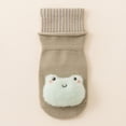 thumbnail image 1 of HAOTAGS Baby Socks – Non-Slip Silicone-Grip Mid-Calf Socks Breathable Crawling & First Steps Green Size S, 1 of 4