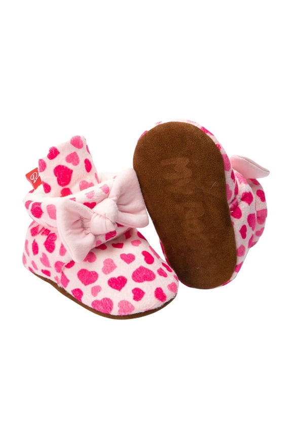 Baby’s First Walkers, Non-Slip Fall Winter Cotton Casual Boots Pink 12-18 Months