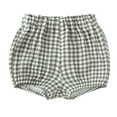 thumbnail image 1 of HAOTAGS Babys Cotton Shorts (3-6months) Boys Girls Plaid Summer Shorts Black Size 5 T, 1 of 2