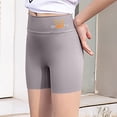 thumbnail image 1 of HAOTAGS Biker Shorts for Toddler Girls（ 2-12） Summer Running Workout Leggings Casual High Waist Underpants Gray Size 9 Years, 1 of 5