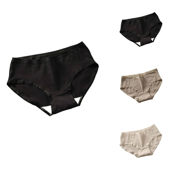 HAOTAGS Boxer Briefs for Women,Comfortabl Stretchable Elastic Waist Underwear Women Panties Black M