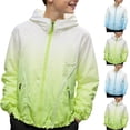 thumbnail image 1 of HAOTAGS Boys Athletic Jackets,Long Sleeve UV Protection Lightweight Sun Protection Jacket Green 10-11 T, 1 of 6