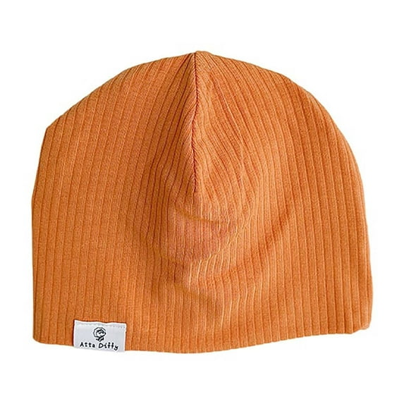 HAOTAGS Boys Girls Fall Winter Hat,Slouchy Beanie Thin Breathable Causal Headwear Cap Orange Free Size