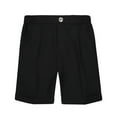 thumbnail image 1 of HAOTAGS Boys' Pull-on Relaxed Fit School Uniform Shorts Moisture Wicking Performance Fabric Wrinkle & Fade Resistant Black Size 5-6 Years, 1 of 2