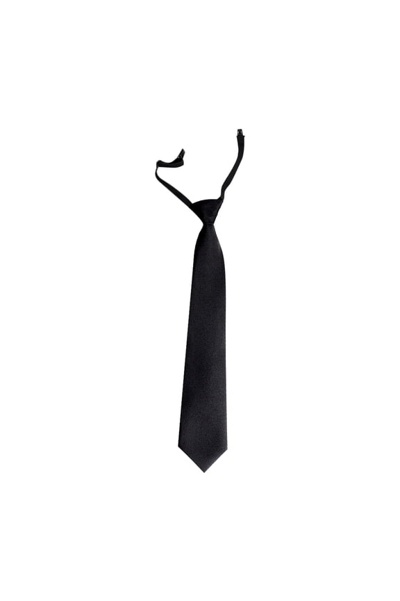 Boys School Uniform Bow Tie, Solid Color Accessory Academic Outfit College Style Tie Black Free Size