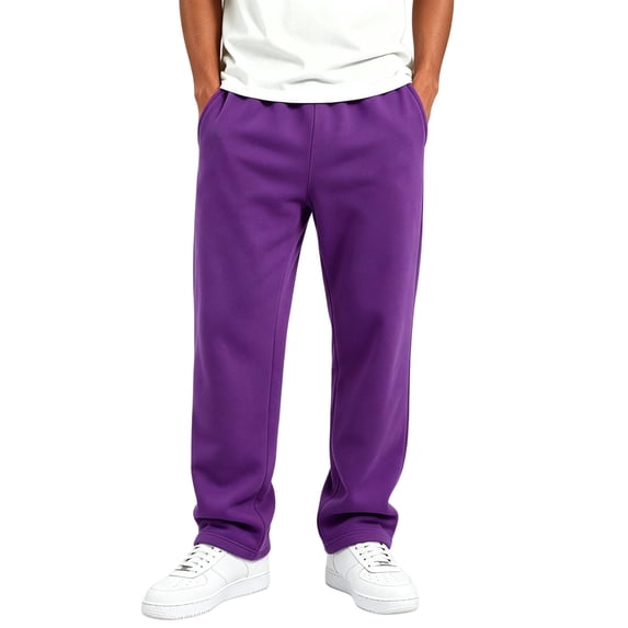HAOTAGS Boys Straight Leg Sweatpants,Fall Elastic Waist Casual Joggers Pants with Pockets