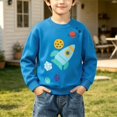 thumbnail image 1 of HAOTAGS Boys Sweatshirts (1-7) Cute Graphic Print Long Sleeved Casual Cotton Pullover Tops Blue Size 4T, 1 of 10
