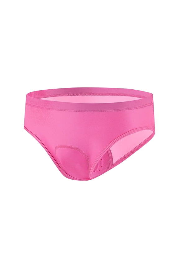 Briefs for Women,Moisture-Wicking Stretchable Breathable Cycling Underwear Hot Pink L