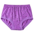 thumbnail image 1 of HAOTAGS Briefs for Women, Ventilated Cotton Breathable Everyday Briefs Purple 115, 1 of 8