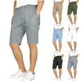 thumbnail image 1 of HAOTAGS Casual Shorts for Boys(5-15), Summer School Shorts Elastic Waist Daily Shorts with Pockets Khaki 14-15Years, 1 of 9