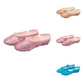 thumbnail image 1 of HAOTAGS Children's Dance Shoes (2 - 15Y), Solid Color Training Shiny Yoga Dance Shoes Pink 4 T, 1 of 6