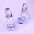 thumbnail image 1 of HAOTAGS Dance Shoes for Toddler Girls, Soft Ballet Breathable Performance Dance Shoes Purple 2 T, 1 of 5