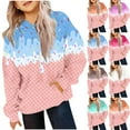 thumbnail image 1 of HAOTAGS Girl's Graphic Hoodie (4-14) Cute Ice Cream Printed Long Sleeve Hooded Sweatshirts for Fall and Winter Green Size 13 Years, 1 of 4